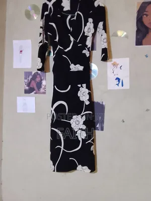 A Black Floral Dress