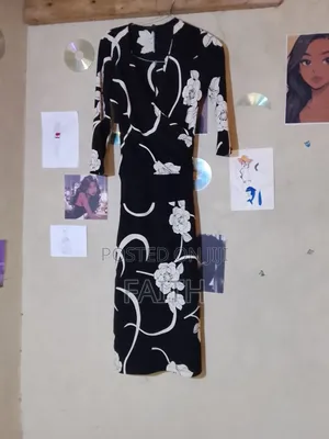 A Black Floral Dress