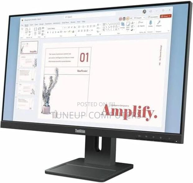 "Lenovo Thinkvision E24-40 23.8"" FHD Monitor, Raven Black Color