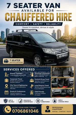 Van Available for Chauffered Hire