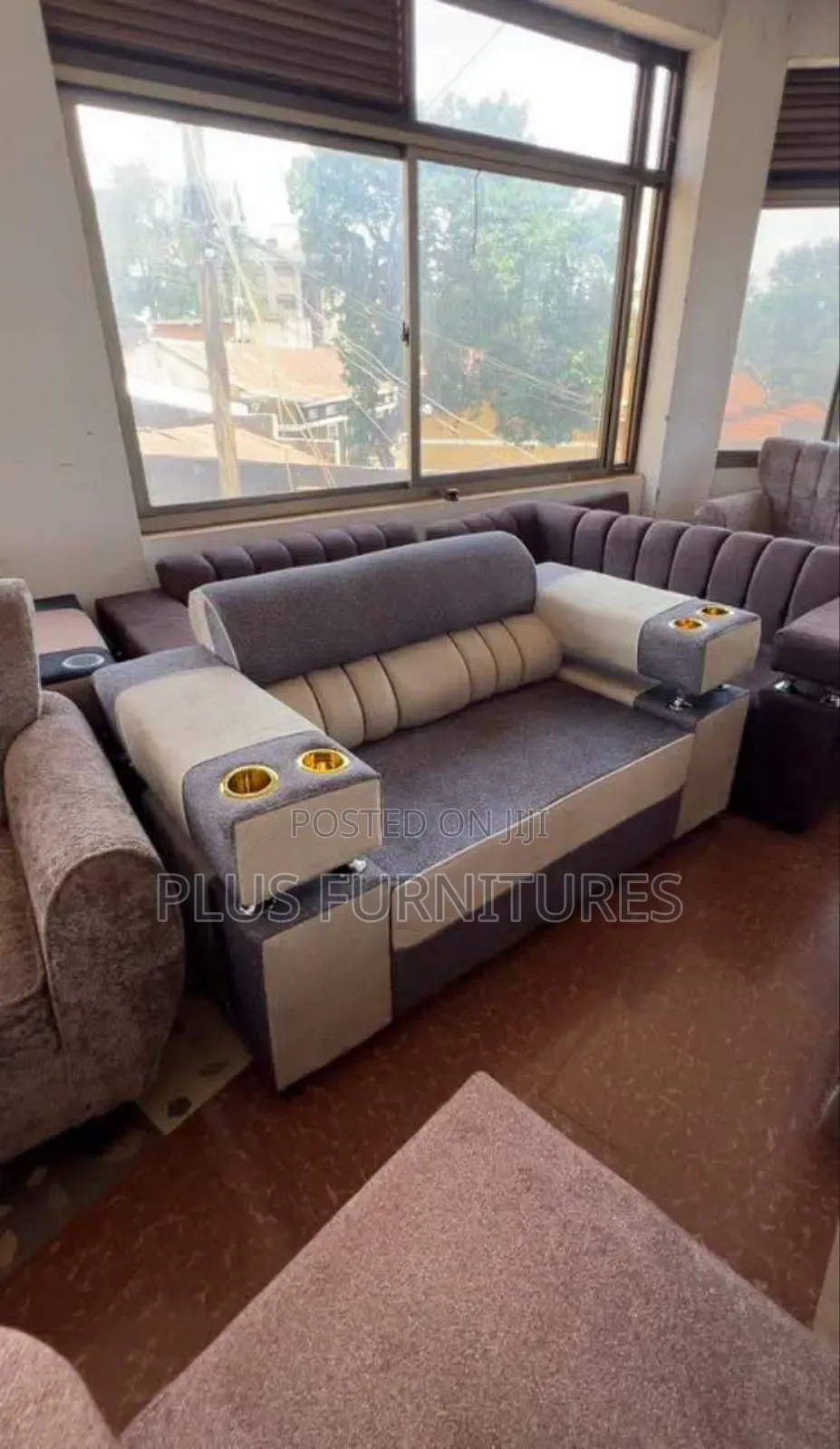 2- Seater With Cup Holders
