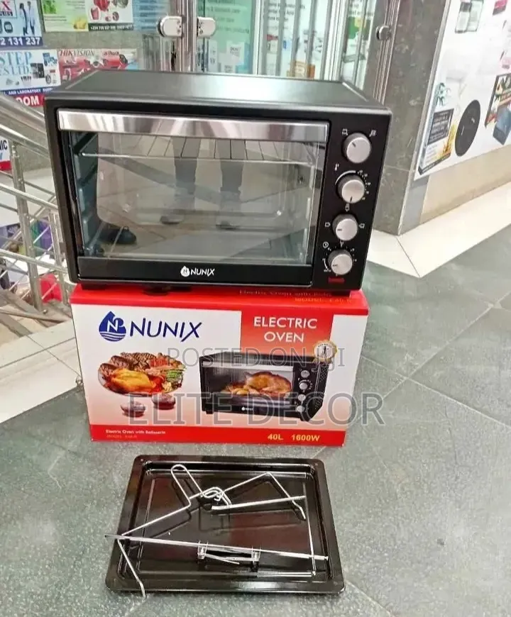 Nunix 40l Electric Oven (With Rotisserie, Some Versions With Hot Plate