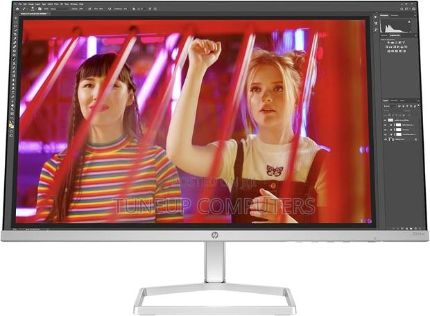 "Hp 524sw Series 5 23.8 inches FHD Monitor, White Color, Connectivity