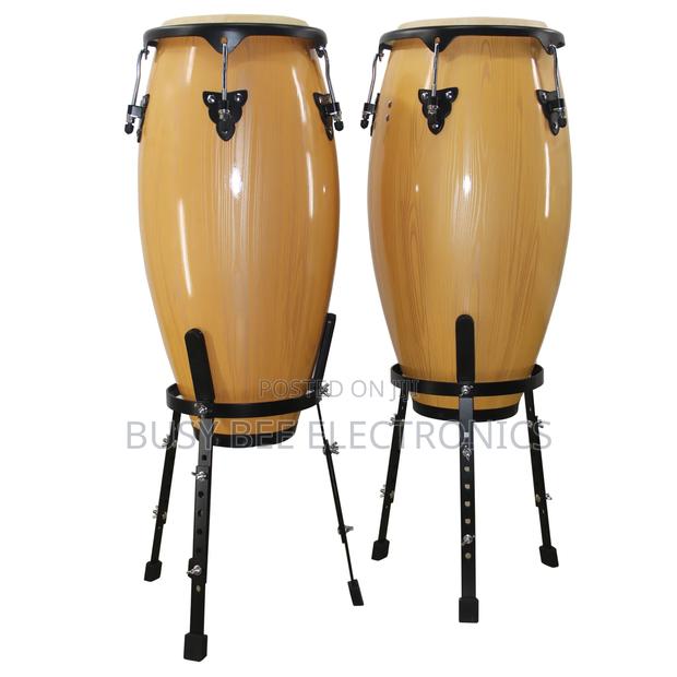 Wooden Conga Drum Set Professional Musical Instrument Conga Drum Sets - thumbnail 5