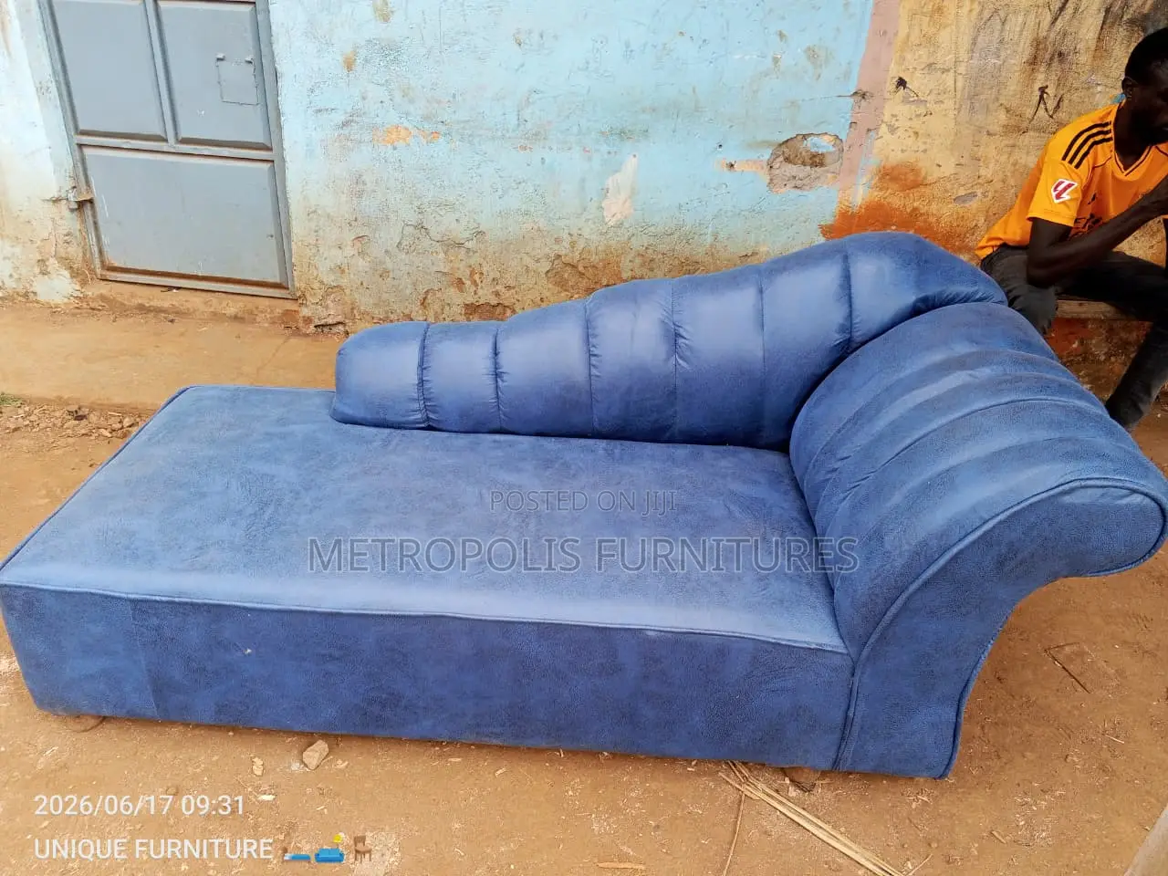 Blue Divan Seat