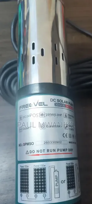 Freevel 24v Dc Solar Submersible Water Pump - 250w (Brand New)