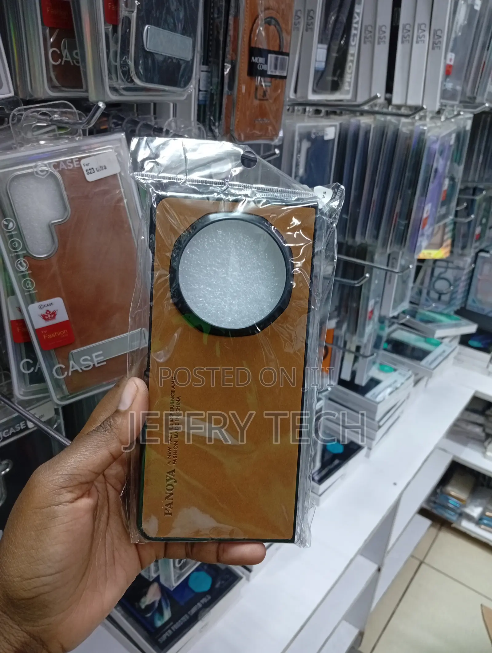 Vivo X Fanoya Faux-Leather Phone Protective Case