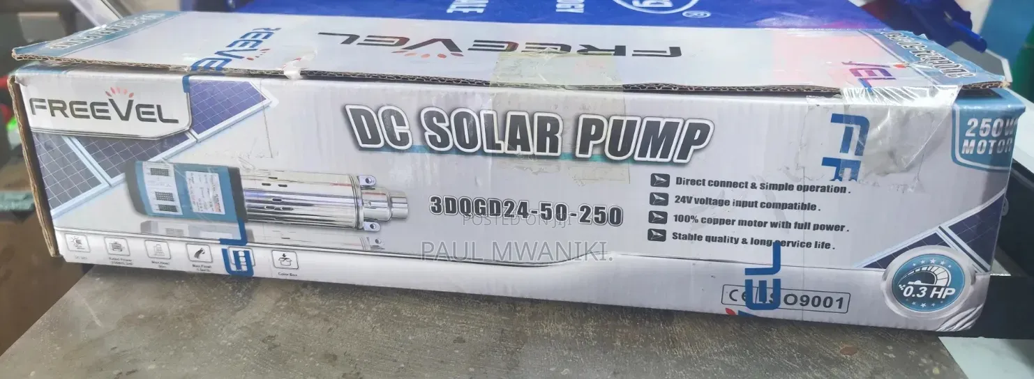 Freevel 24v Dc Solar Submersible Water Pump - 250w (Brand New)