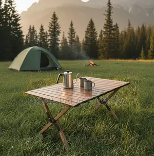 Outdoor Table: Portable Carbon Steel Folding Table