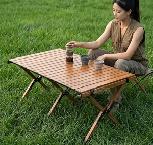Outdoor Table: Portable Carbon Steel Folding Table