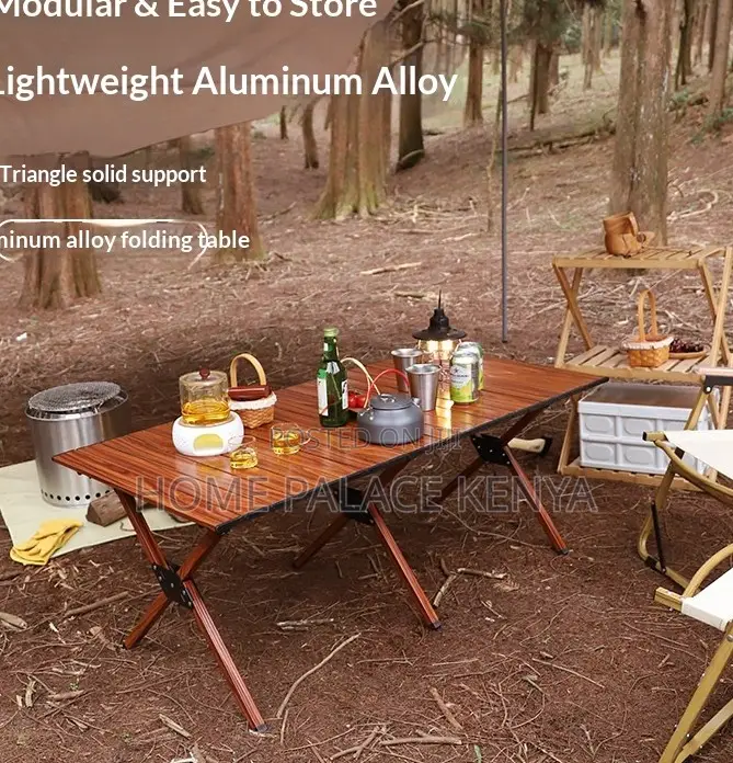 Outdoor Table: Portable Carbon Steel Folding Table