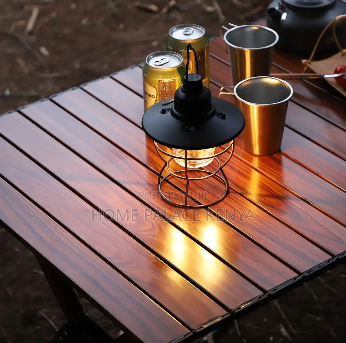 Outdoor Table: Portable Carbon Steel Folding Table