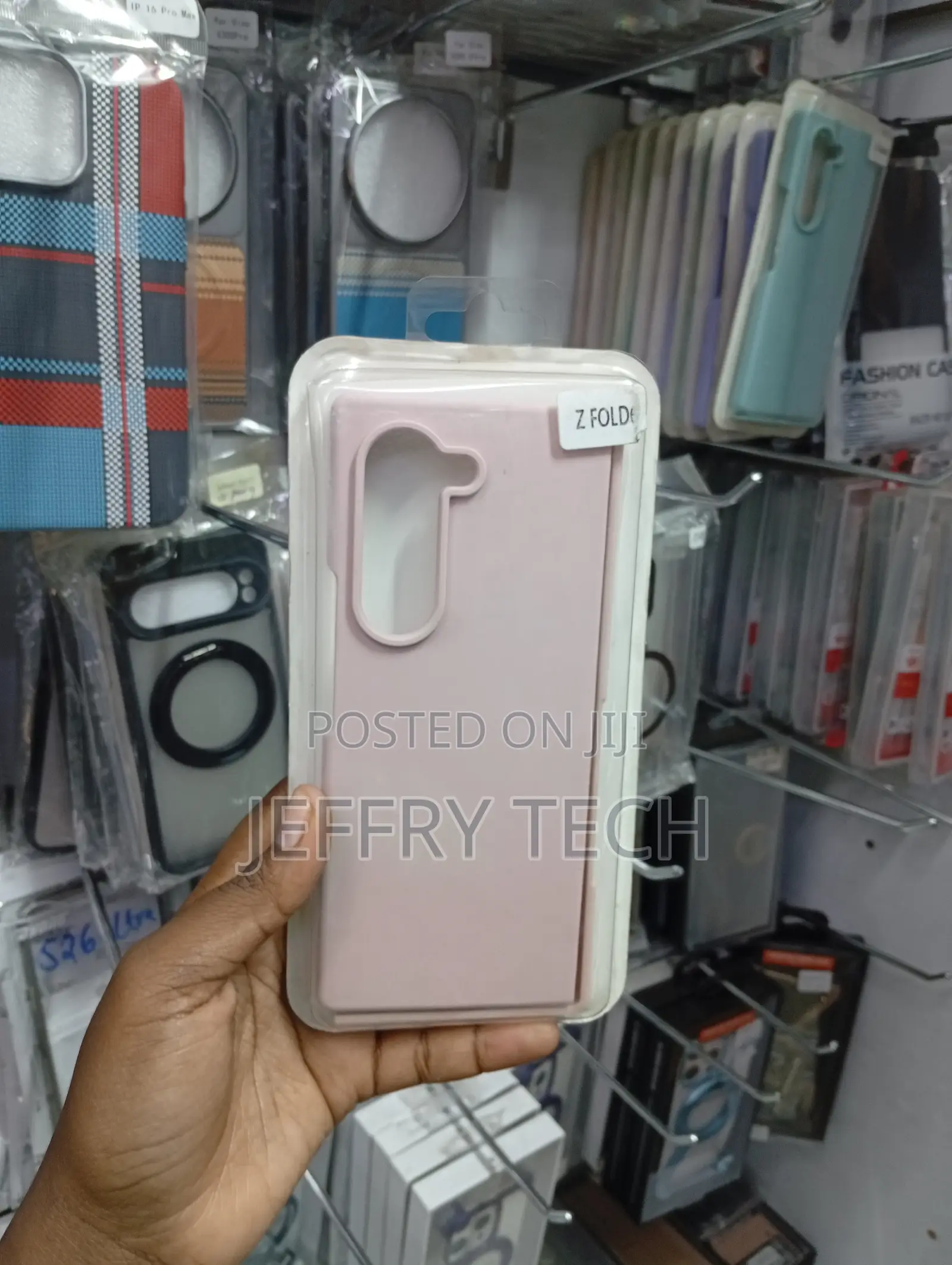 Samsung Galaxy Z Fold6 Pink Soft-Touch Back Panel Case