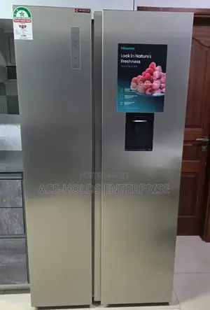Hisense 541 Litres ( 613kwh) Side-by-Side - Grey Fridge/ Dispenser