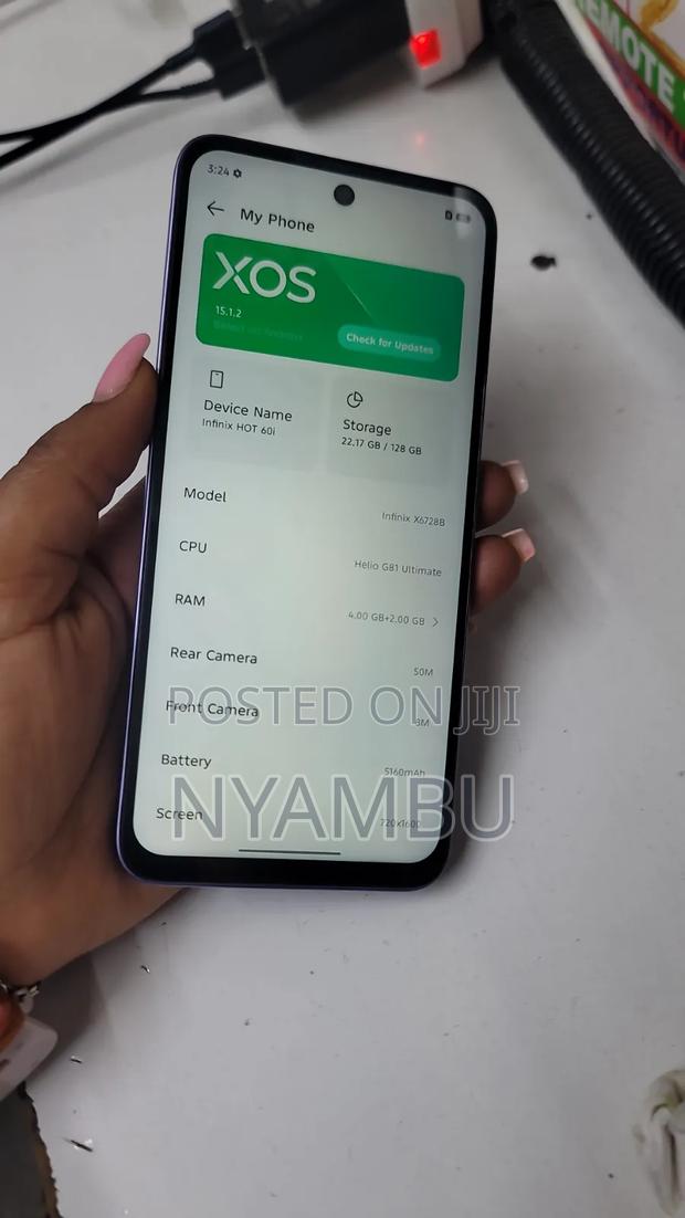 Infinix Hot 60i 128 GB Purple