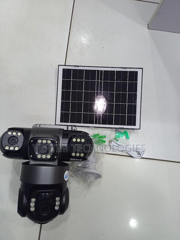 Vts28 Triple Lens 360° Solar Security Camera With Motion Tracking