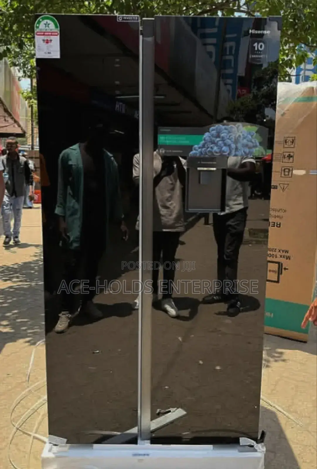 Hisense 541 Litres (Inverter Tech') Side-by-Side Fridge - Dispenser