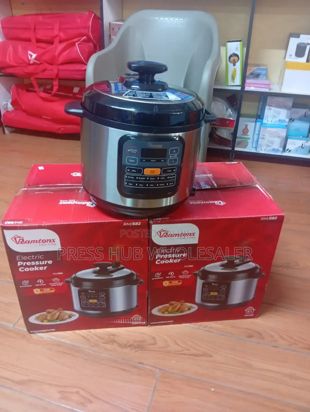 Ramtons 6l Multi-Cooker (Rm/582) – Fast 1100w Digital Pressure Cooker