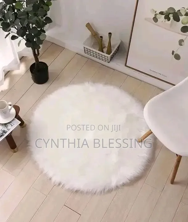 Fur Round Mat