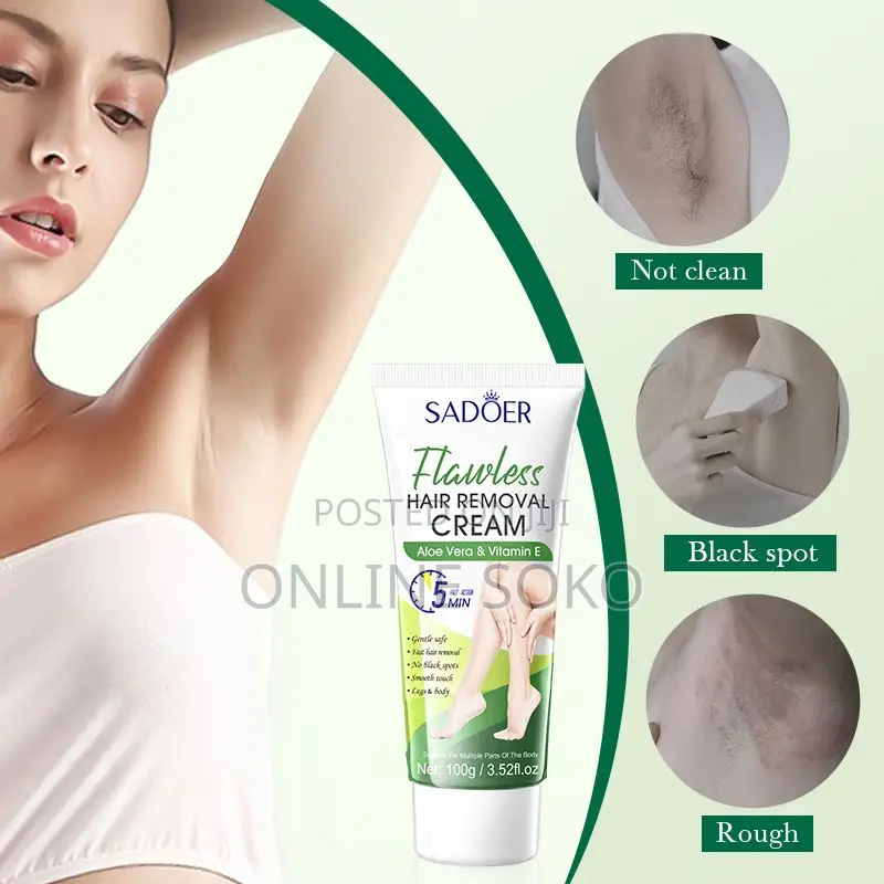 Bikini Area, Legs, Arms Body Hair Removal Cream for Women Men