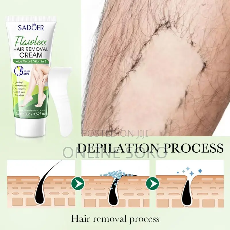 Bikini Area, Legs, Arms Body Hair Removal Cream for Women Men