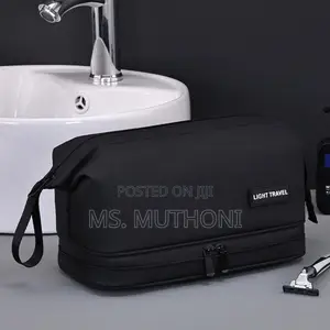 Double Layer Portable Toiletries /Travel Cosmetic Bag*