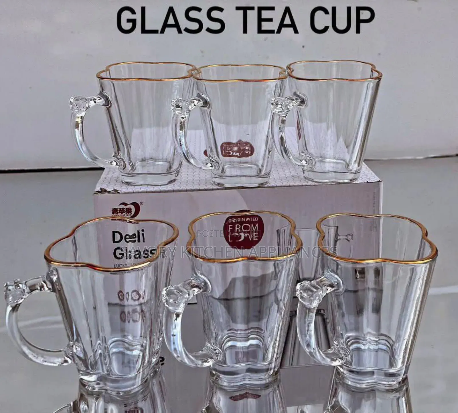 Deli Glass Tea Cup Set