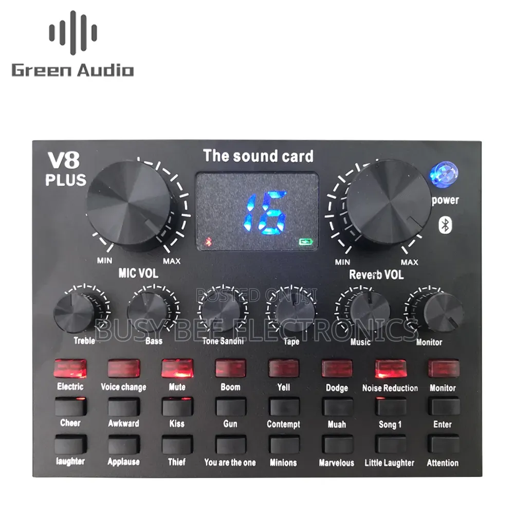 V8 Plus Sound Card Mobile Phone External Sound Card