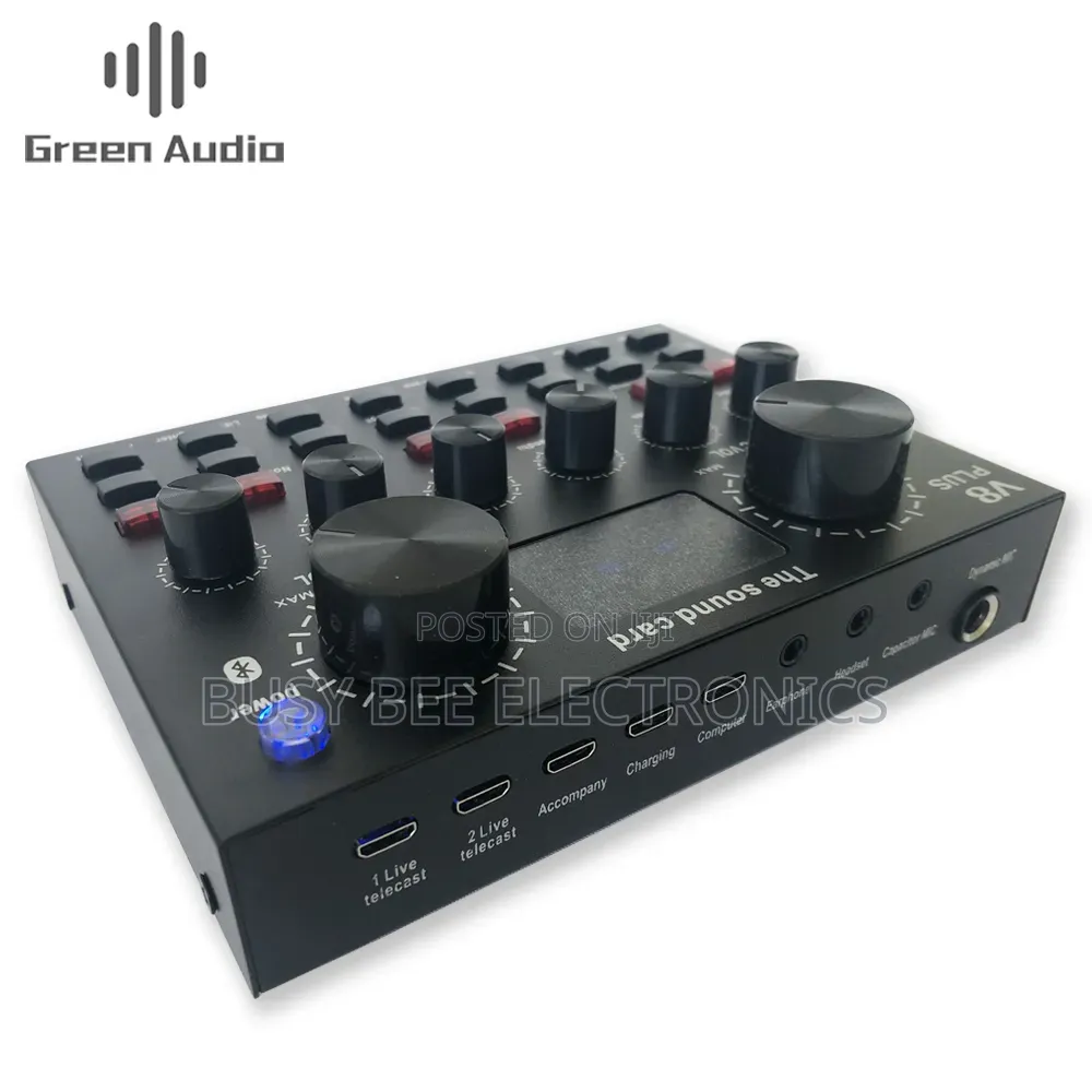 V8 Plus Sound Card Mobile Phone External Sound Card