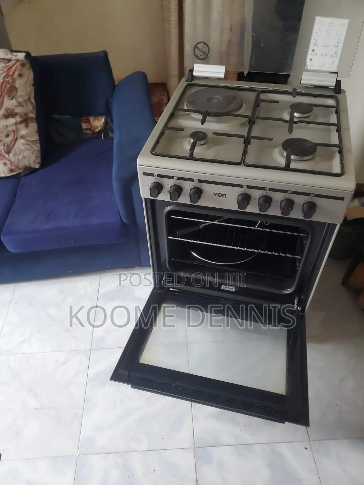 66 by 63 Hotpoint Von Cooker