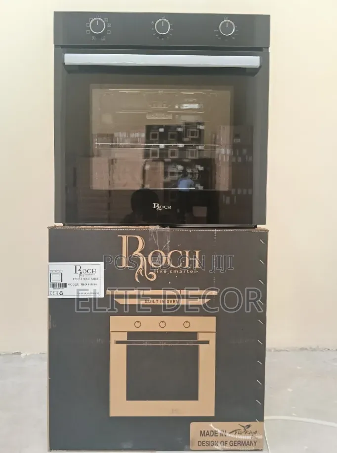 Roch Rbo-615bl 60cm Built-in Oven – Black Finish,