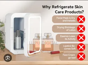*4l Portable Beauty Car Fridge With Mirror and Duo Power Option