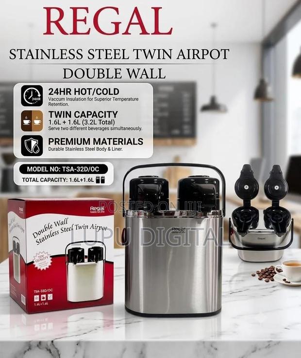 Regal Premium Range of Vaccum Flask Stainless Steel Body Unbreakable