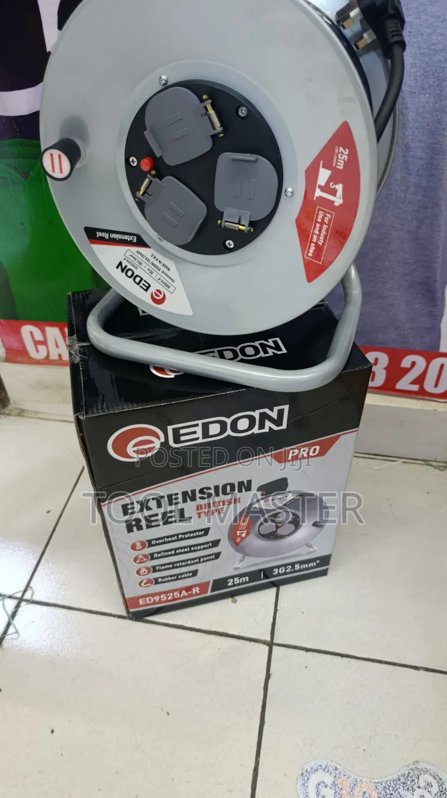 25m 2.5mm Edon Extetion Cable Reel/25m Edon Electric Cable