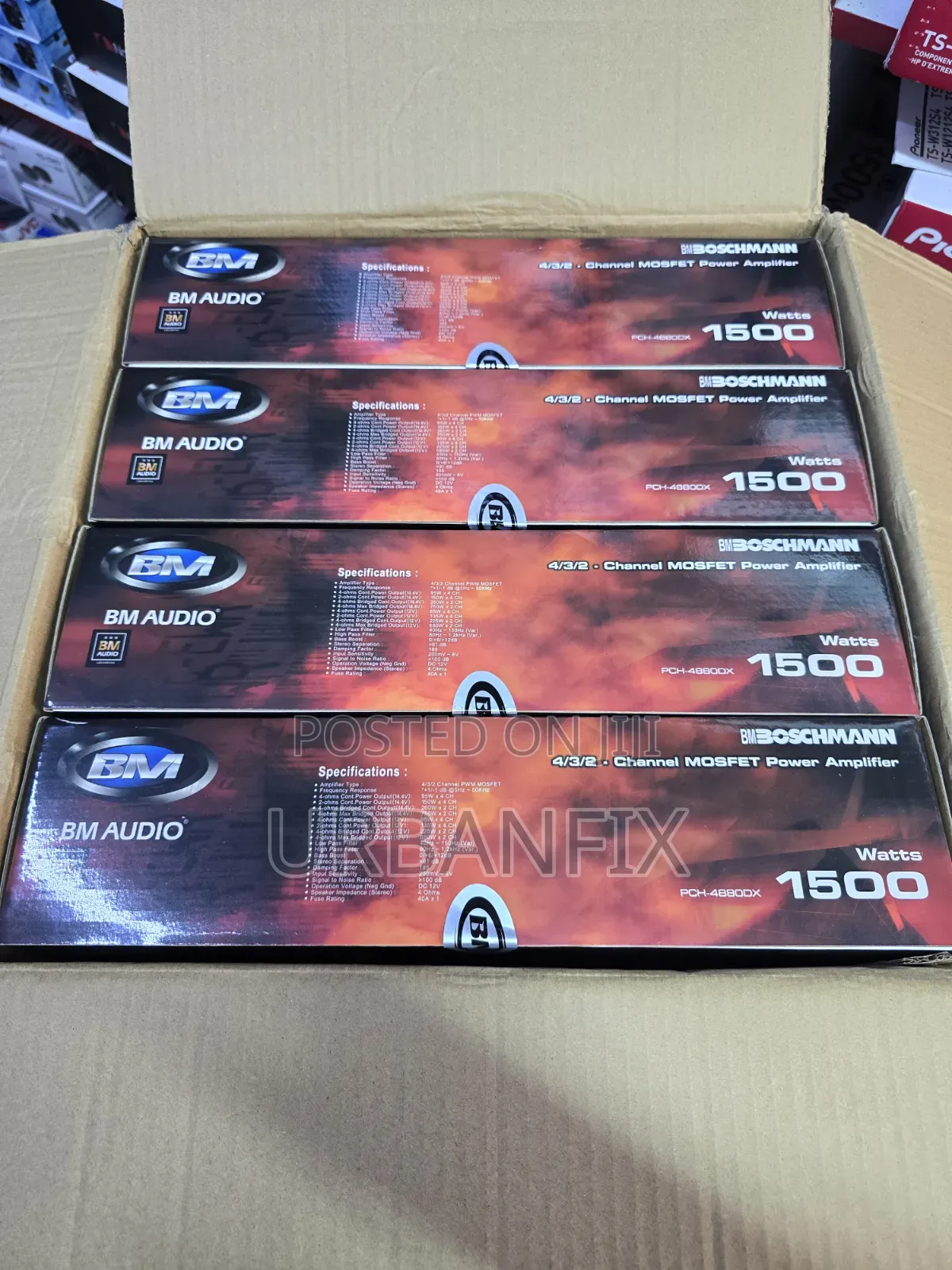 Boschmann 1500watts 4channel Bridgeable Car Amplifier on Offer!