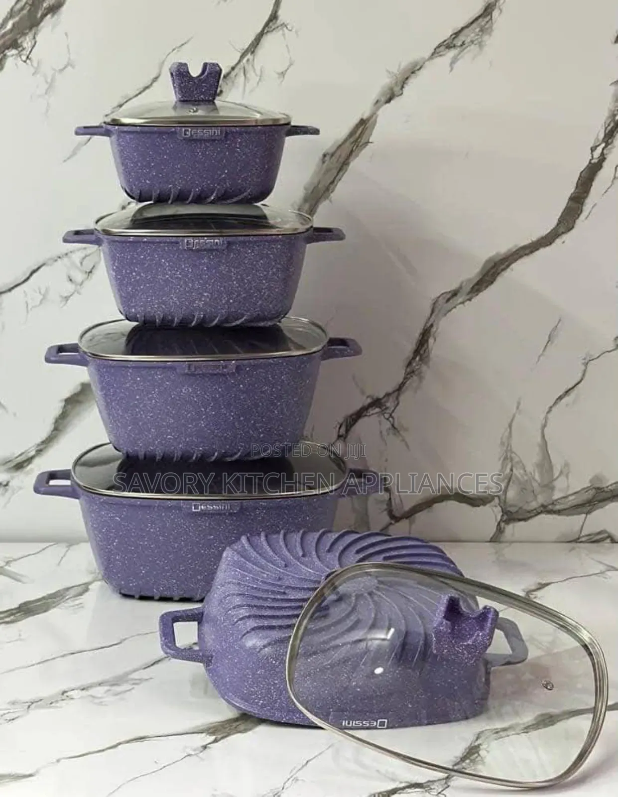 10-Piece Die Cast Granite Cookware Set