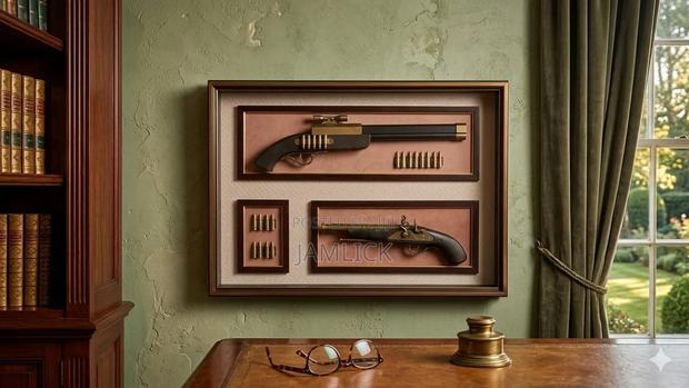 2 Gun 16 Bullets Wall Decor - Zy - thumbnail 2