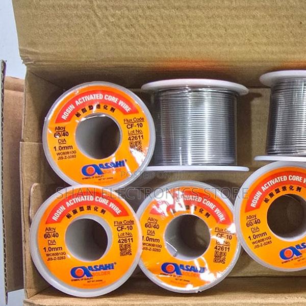 Asahi 1x 1.0mm Rosin Core Solder Wire-200gm