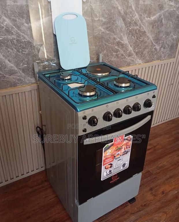 Eurochef Free Standing Cooker 3 Gas Burners + 1 Electric Plate