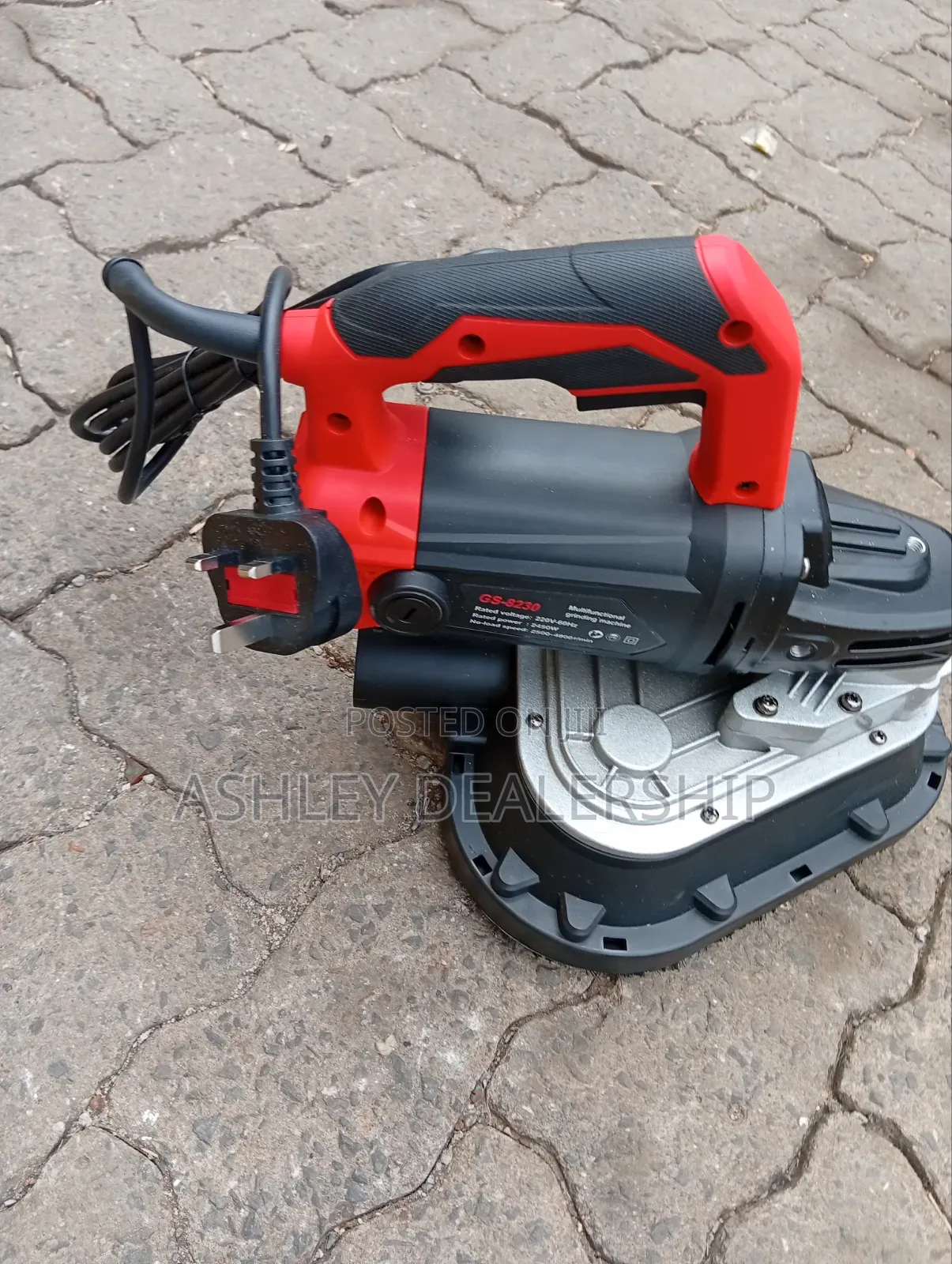 Three-Head Handheld Concrete Grinder