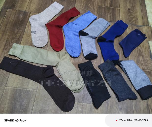 Quality Men Plain Casual Cotton Sock Available