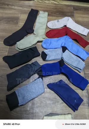 Quality Men Plain Casual Cotton Sock Available