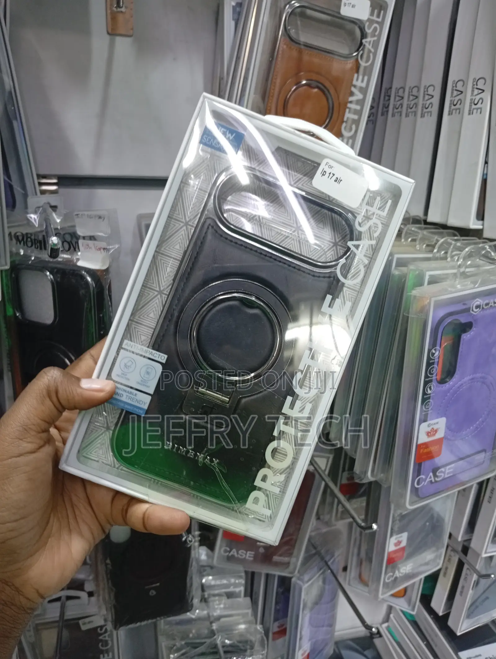 iPhone 17 Air Rimbmax Leather Magsafe Protective Case