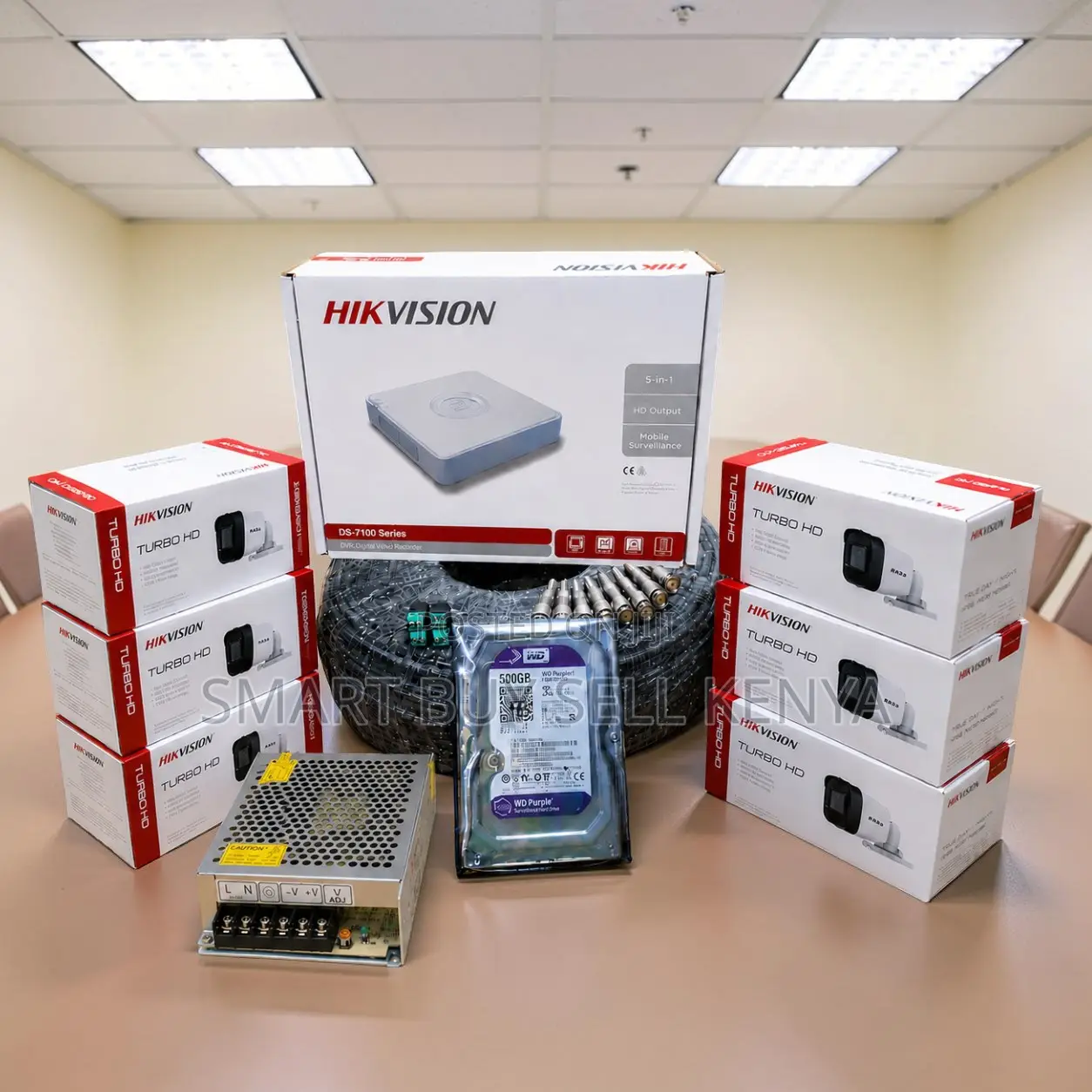 6 Hikvision 1080p CCTV Cameras Complete System Kit for Outdoor Use