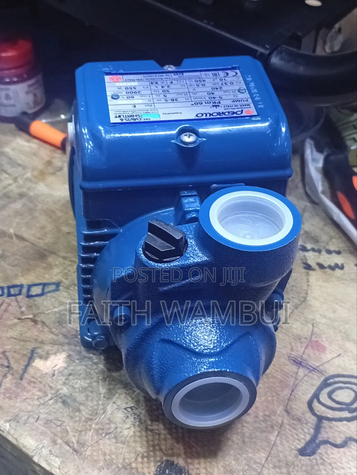 550 Watts 0.5hp Pedrollo Original Water Pump
