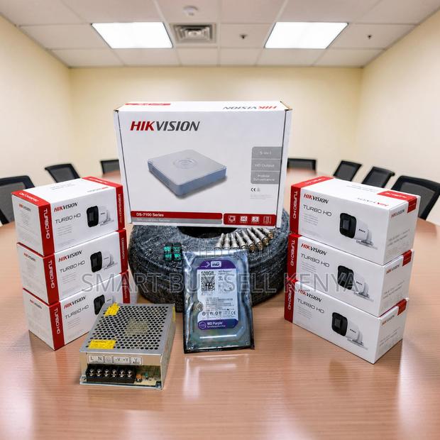 High Quality Build 6 Hikvision 1080p CCTV Cameras Complete System Kit