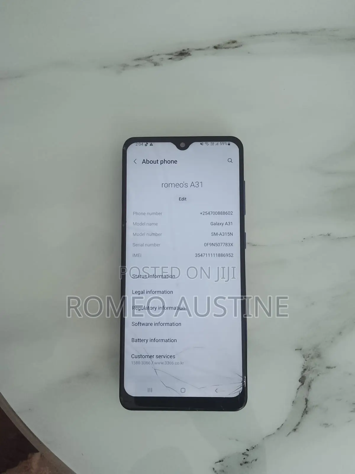 Samsung Galaxy A31 64 GB Blue