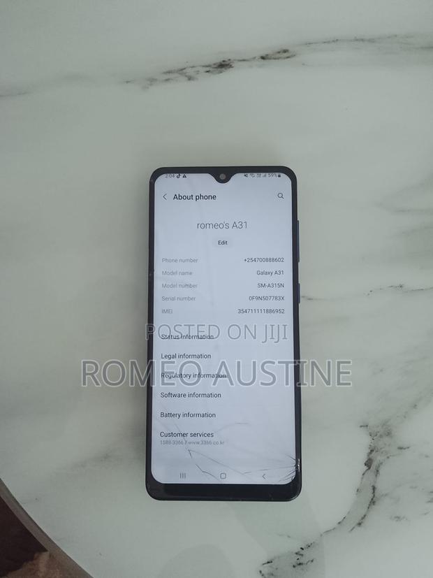 Samsung Galaxy A31 64 GB Blue - thumbnail 2