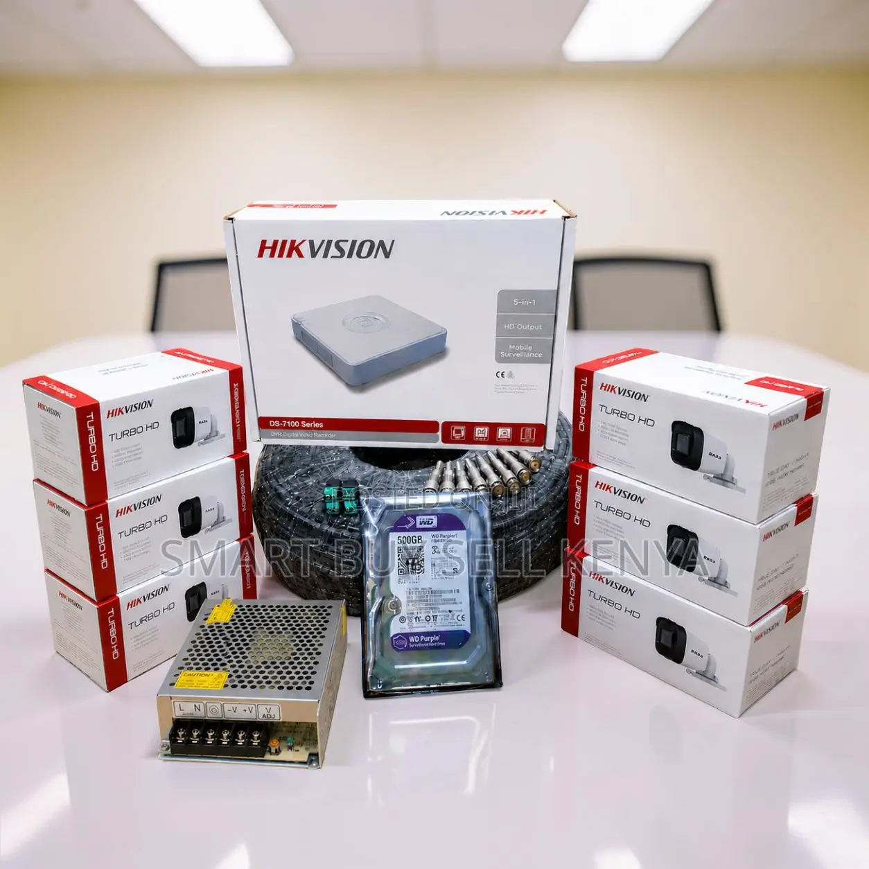 Rugged Performance 6 Hikvision 1080p CCTV Cameras Complete System Kit
