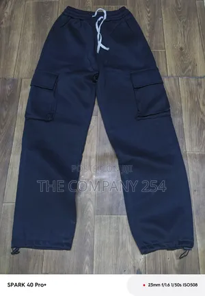 Quality Casual Side Pocket Cargo Plain Baggy Sweatpants